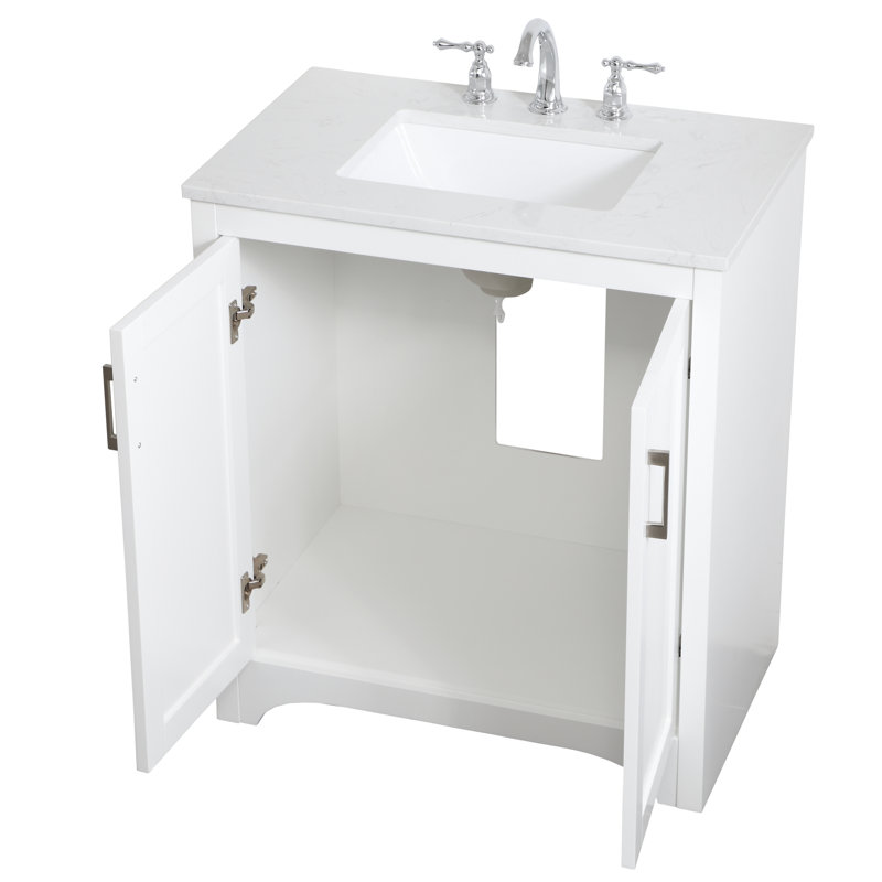 Ensemble de meuble-lavabo simple 30 po Moore, Blanc