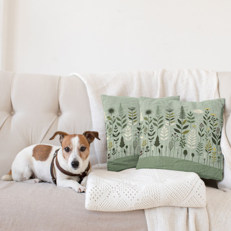 429401_Ambesonne Monstera, housse de coussin, paquet de 2 art botanique scandinave, H 16 po x l 16 po