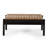 Wood And Iron Assembly With Cream Water- Textile Covers Frame In Hue