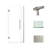 Transolid Elizabeth 34.5-in W x 76-in H Hinged Shower Door with Clear Glass-106674837