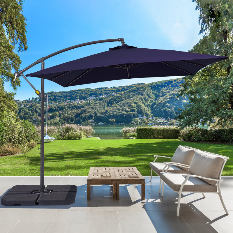  Parasol carré 98,4 po, Bleu marine