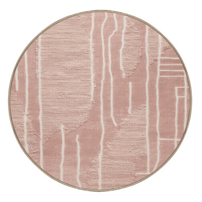 Tapis rose lavable à la machine