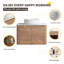 30'' Single Floating Bathroom Vanity With Ceramic Art Sink, Wall Mounted Bathroom Vanity With 2 Soft Close Doors-1633261941