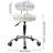 Backed Adjustable Height Ergonomic Lab Stool with Wheels-2041668314