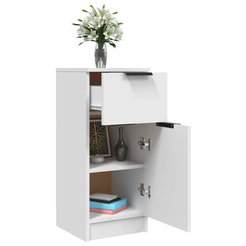 Lanice End Table, White