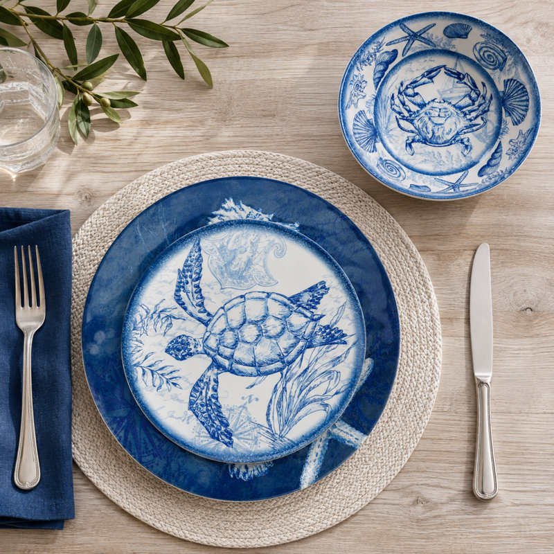 Certified International Oceanic 12 Pc Dinnerware Set