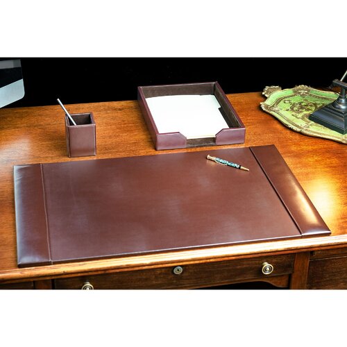 Dacasso Leather Desk Organizer Set & Reviews | Wayfair