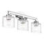 Très grande applique pour meuble-lavabo en chrome poli 5 lumières avec verre soufflé à la bouche-108265154-108265166