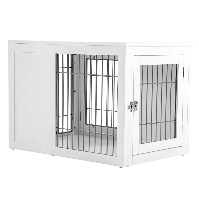 Cage pour chien Pawhut, Blanc