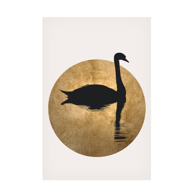 «The Swan Gold» sur toile par Kubistika