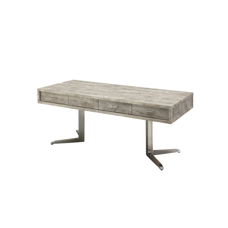 Marco 75" Washed Gray Executive Desk
