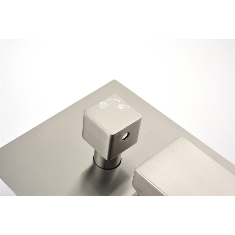 Pomme de douche à pluie 10 po, Nickel brossé