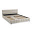 Grand lit plateforme tapissier avec tissu chenille, tête de lit souple et tiroir de rangement, structure de lit moderne et solide beige (88,5 po x 68,5 po x 31 po)-461776270