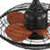 Mistkowski 20" 5 ABS Blades Small Caged Ceiling Fan with LED Lights