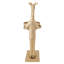 Girafe en fonte d'aluminium tenant un bol