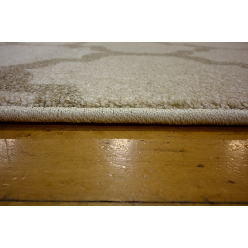 Tapis beige / brun clair Molly Geomertric, Tapis de couloir 2 pi x 6 pi 1 po