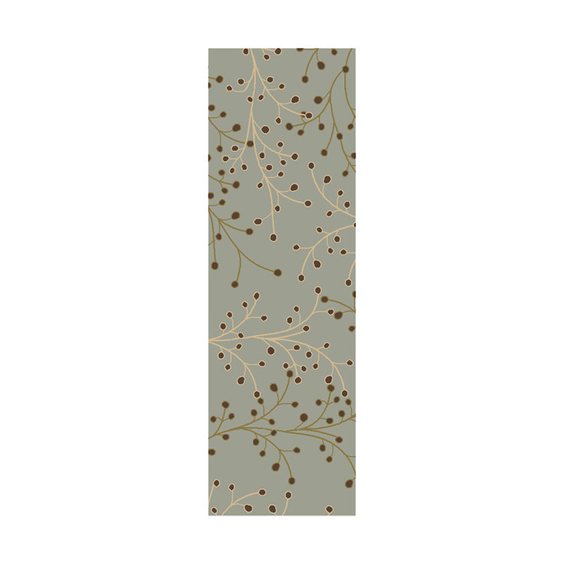 Elsberry Hand Tufted Wool Floral Indoor Rug, Square 6'