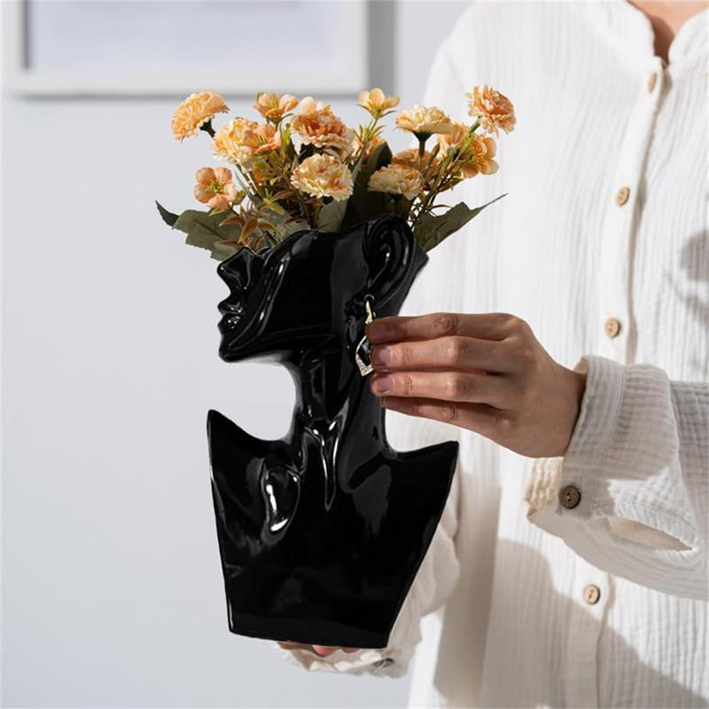 Ceramic Vase With Earrings Art