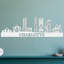 Décoration murale en bois Charlotte City Skyline-874739096-874739079