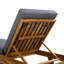 Ensemble de chaises longues, espace disponible sur un côté, bois d'acacia avec coussins de salon résistants à l'eau (4 pouces d'épaisseur) - Version assortie disponible-637132920