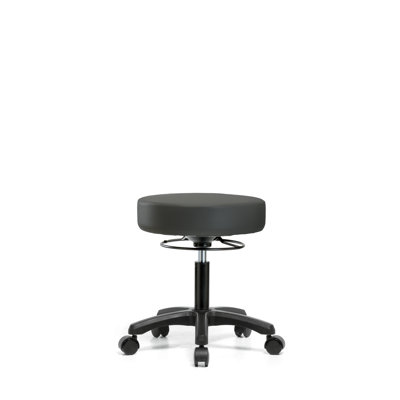 Wilder Adjustable Height Ergonomic Lab Stool with Footring Pedestal Base