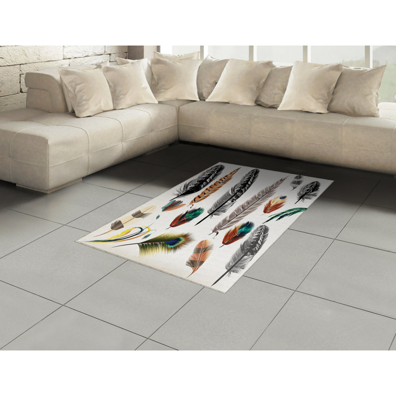 Tapis décoratif Boho, Rectangle— 4 pi x 5 pi 8 po