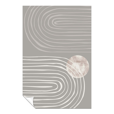 Grey Arch Line 1 Piece Wall Art