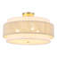 20" 4-Light Tiered Rope Drum Semi-Flush Mount Ceiling Light-1637357952