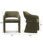 Fauteuil d'appoint rembourré en tissu-492117036