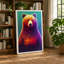 Vibrant Bear Portrait Modern - Print-136728584-136728583