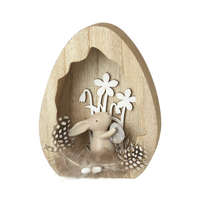 Easter Bunny In Wooden Egg