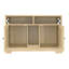 Enceinte de litière pour chat GO pour 2 chats, lit double caché, salle de bain pour chat, table de bout pour maison de chat d'intérieur, brun