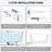 49'' Acrylic Freestanding Soaking Bathtub, Square-Shape Japanese Soaking Hot Tub, Chrome Overflow And Quick Drain-121563852