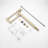 Pot Filler Faucet With Extension - 360 Rotatable And Foldable, Brushed Gold, Brass, Double Handles For Simple Water Management, Corrosion Resistance Coating Rotating Convenient Flow, Finish-17878357