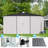 12' x 12' Metal Storage Shed  With Design Of Lockable Doors-98939418