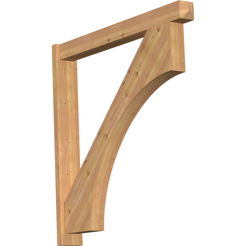 Persienne en bois rustique Westlake Craftsman, Sapin Douglas de 8 po (sciage brut), P 32 po x H 38 po