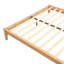 Structure de lit plateforme en bois de bambou sec de taille grand 12 po, avec lattes de bois et support en métal, aucun sommier nécessaire, assemblage facile, naturel-1624396344-1624396348