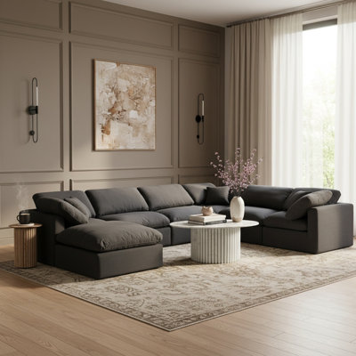 Canapé modulaire rembourré 7 pièces Hinami