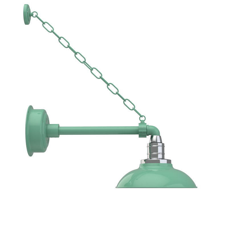 Ludwicka LED Wall Light, 8.53" H x 10" W x 17.63" D, Jade