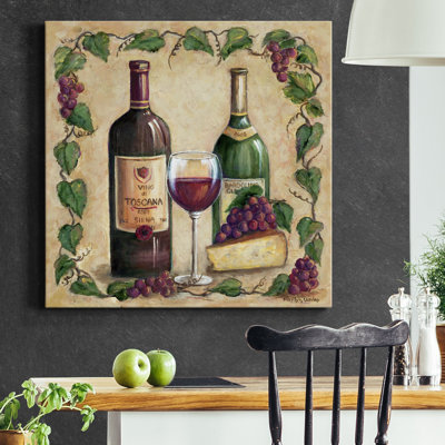 Vino Di Toscana - reproduction d'art sur toile tendue