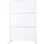 Écrans d'intimité l 76 po H48 po - Métal pour patio, patio autoportant blanc-124987771