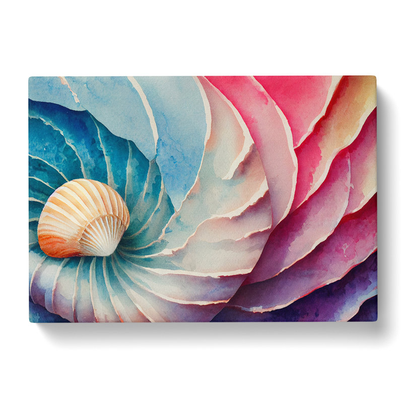 Seashell Art Vol.4 Abstract - Wrapped Canvas, 40cm H x 60cm W x 3cm D