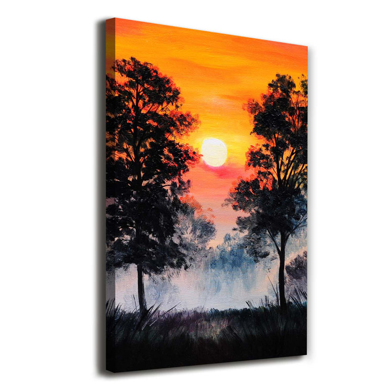 Sunset Forest - Wrapped Canvas Print