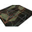 Wool Geometric Area Rug in Black/Yellow