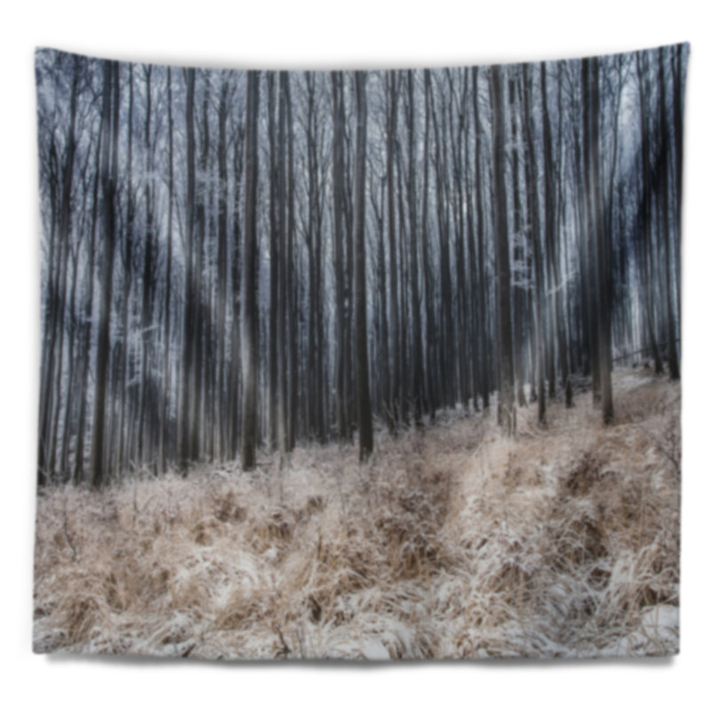 Tapisserie «Moody Cold Forest with Thick Woods», H 32 po x l 39 po