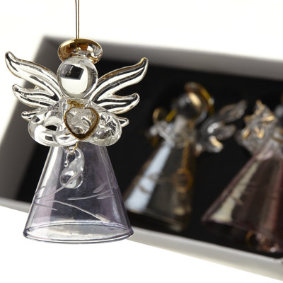 Mcdaniel 7cm Glass Hanging Figurine Ornament