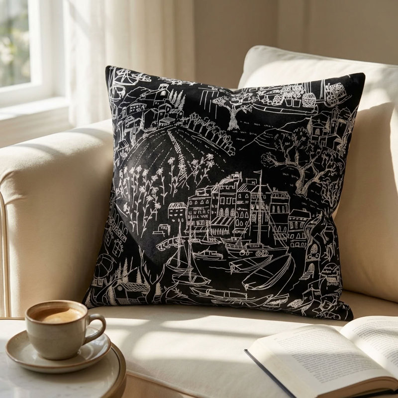 Oreiller Love script Luxury, 20 po x 36 po, Coussin lombaire