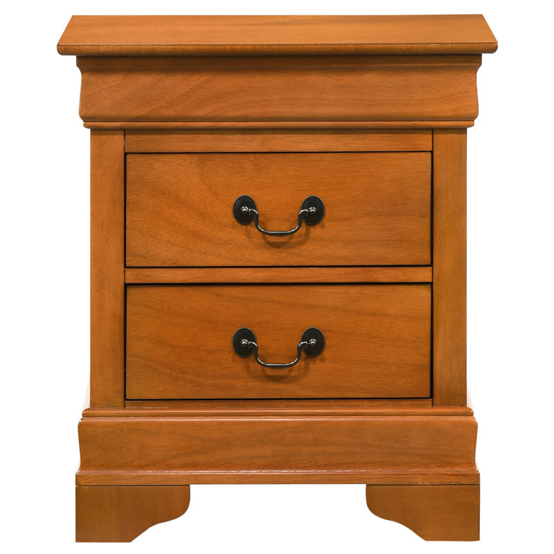 Table de chevet pour chambre à coucher avec tiroirs soignés - 24 po de hauteur, 21 po de largeur, 16 po de profondeur, organisation traditionnelle 2 pour un bel espace de vie H 24 po x l 21 po x P 16 po, classique