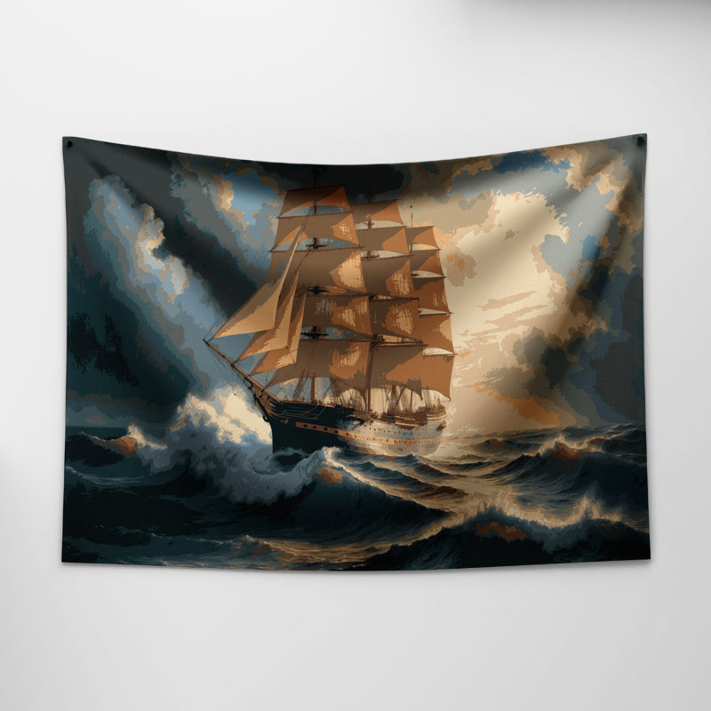 Tapisserie murale «Nautical Clipper», 26 po x 36 po