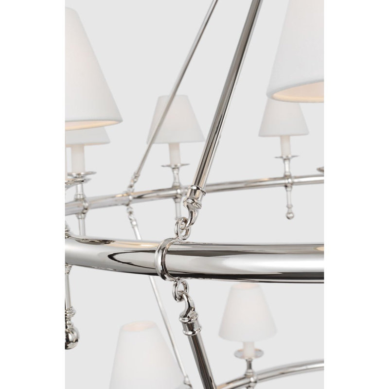 Classic 20 - Light Chandelier, Polished Nickel